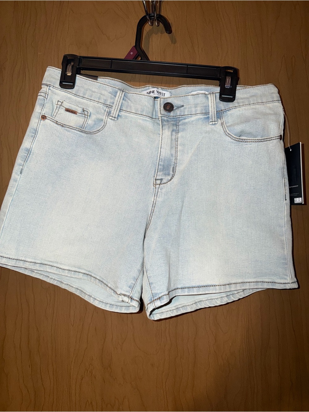 Nine West Light Blue Denim Shorts